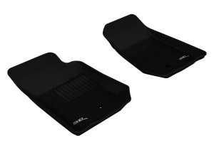 Jeep Wrangler Unlimited Floor Mats - Front - 3D MAXpider - Kagu Series - Black - `07-`13 Jeep Wrangler Unlimited Floor Mats - Front - 3D MAXpider - Kagu Series - Black - `07-`13